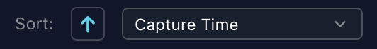 Sort: ascending, Capture Time