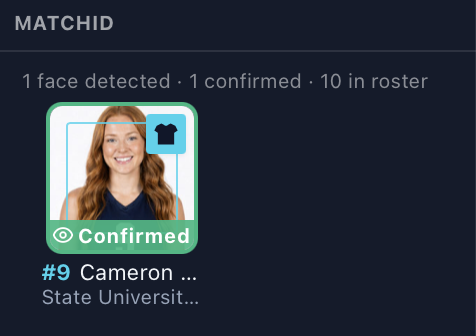 A Confirmed card