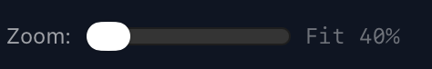 Zoom slider at Fit, 40%