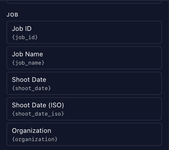 Job tokens