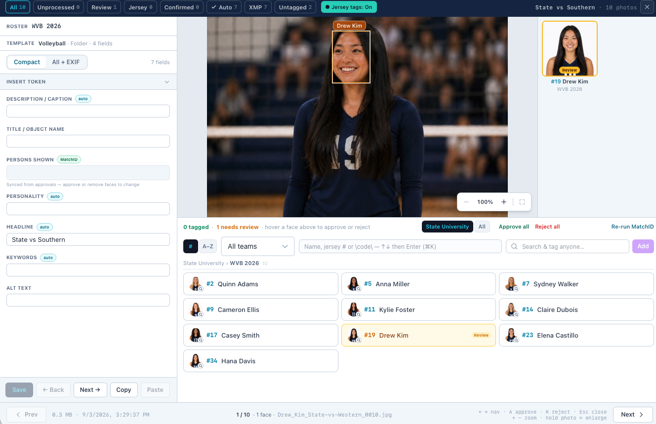 Status on a match: pending, approved, auto-approved or rejected